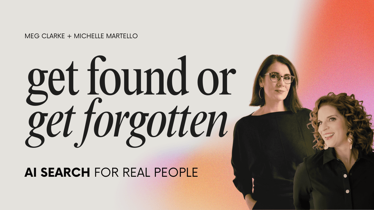 Get found or get forgotten